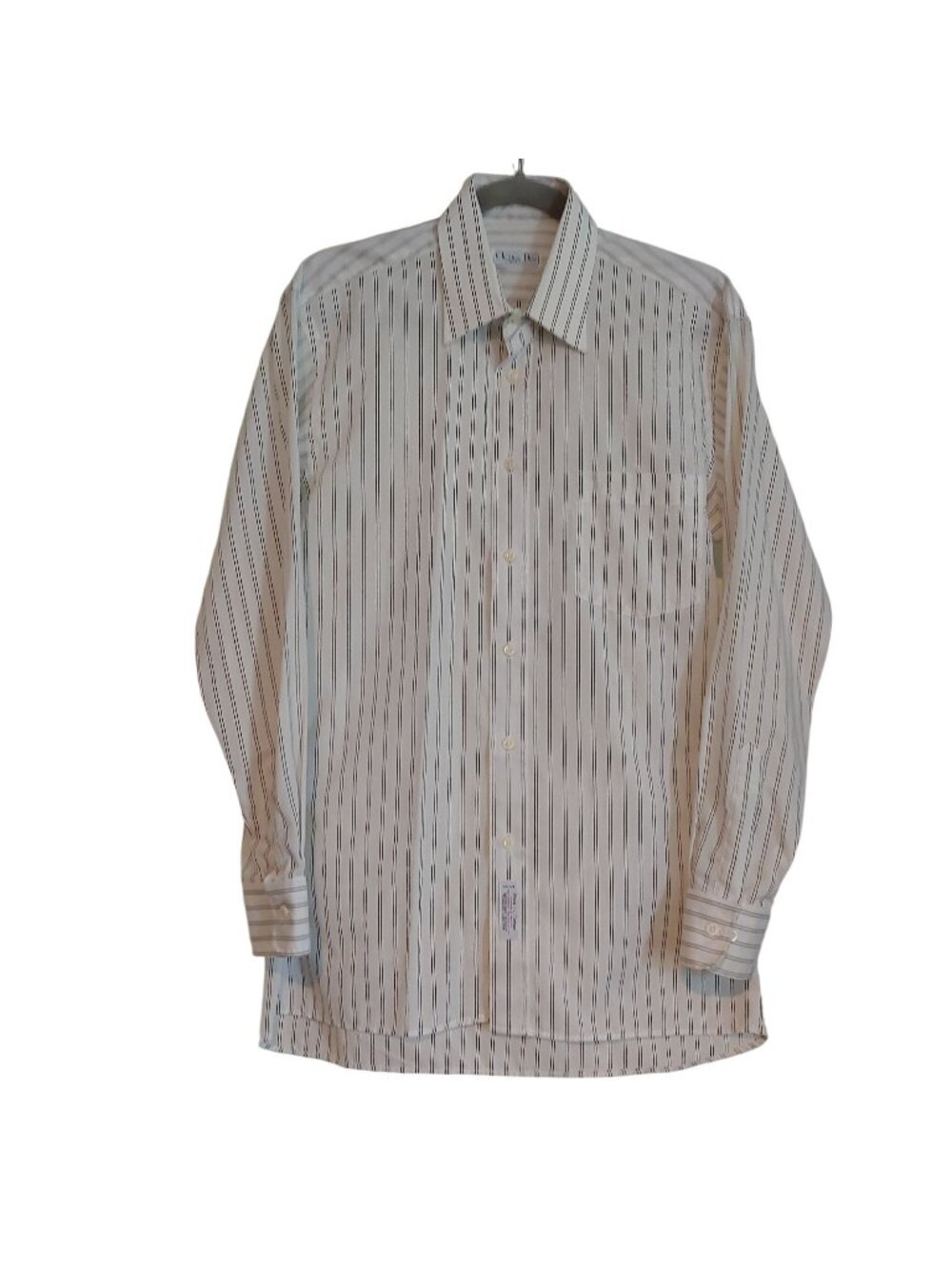 Christian Dior Chemises Striped Dress Shirt 15.5 32-33 Designer Old Money Preppy